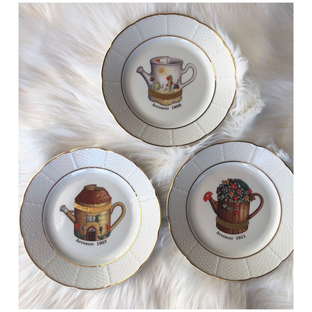 Godinger 1855 Limoges 7.5” Dessert plates Set of 3